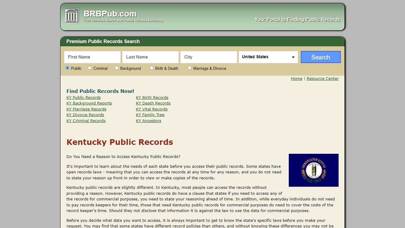 Free Kentucky Public Records | Search Criminal and Civil Court Records ...